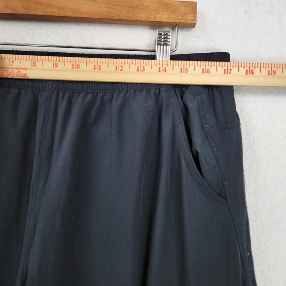 Eddie Bauer Pants Womens 14 Black Fleece Lined Hi Rise Cargo Jogger Sweatpants - Picture 5 of 16